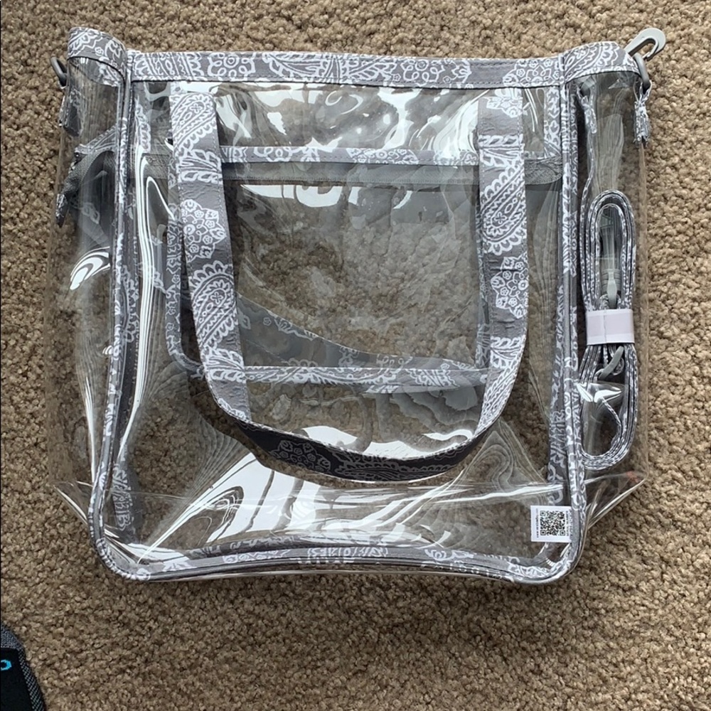 Clear Vera Bradley tote